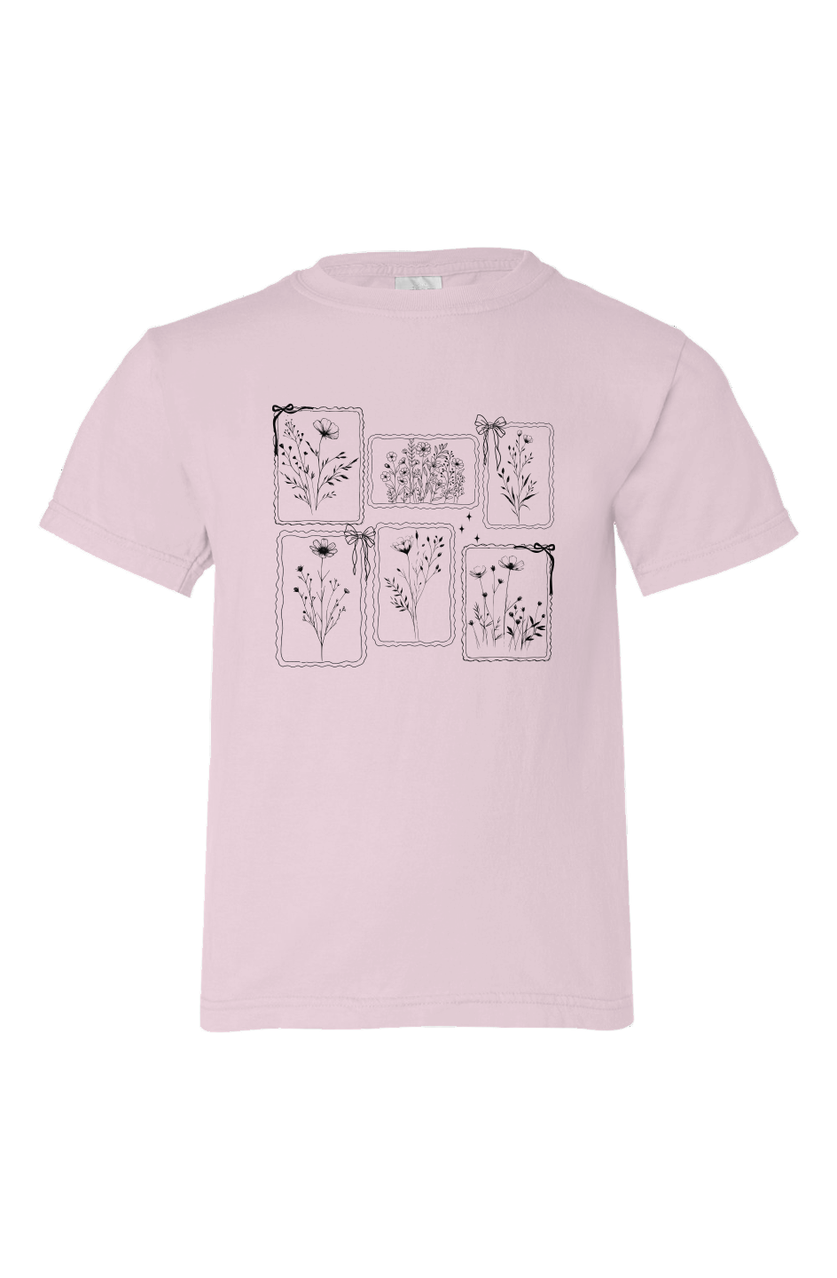 Wildflower Stamps Kids 100 Organic Cotton Tee