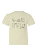 Wildflower Stamps Kids 100 Organic Cotton Tee