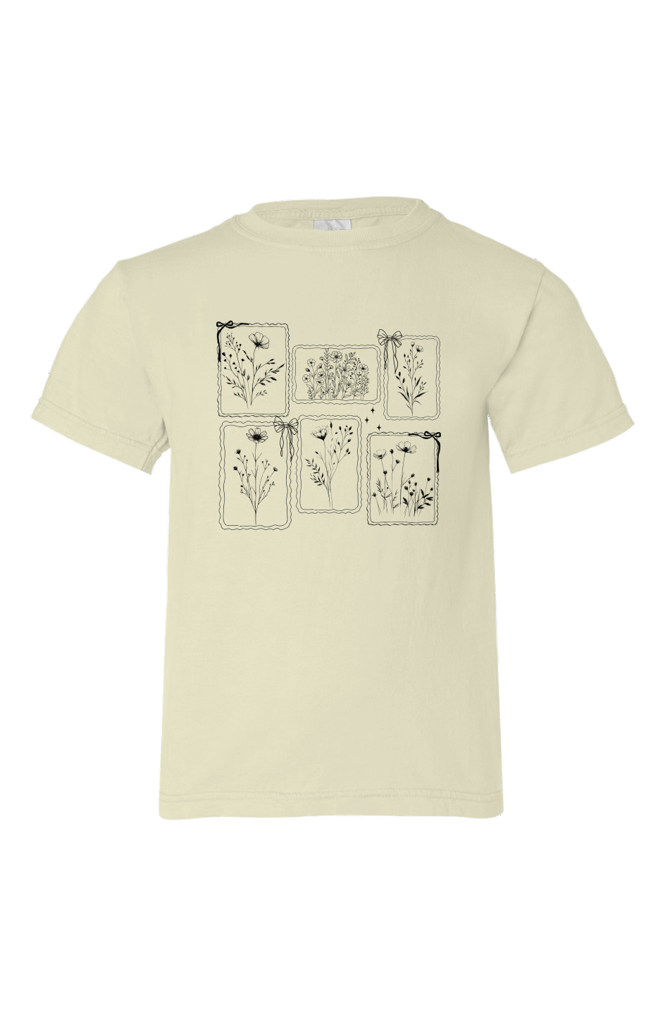 Wildflower Stamps Kids 100 Organic Cotton Tee