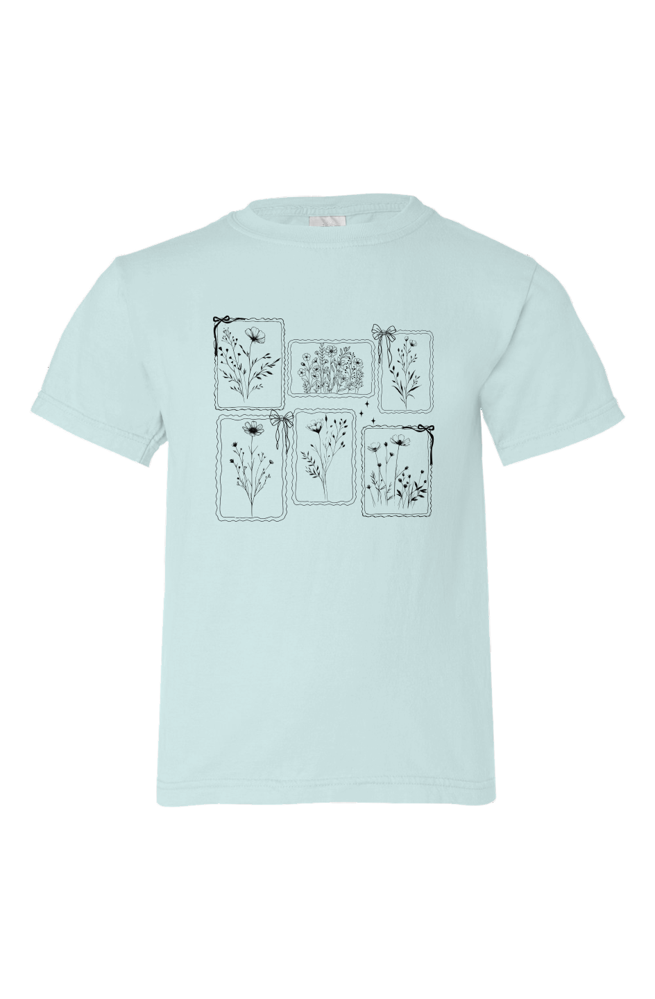 Wildflower Stamps Kids 100 Organic Cotton Tee