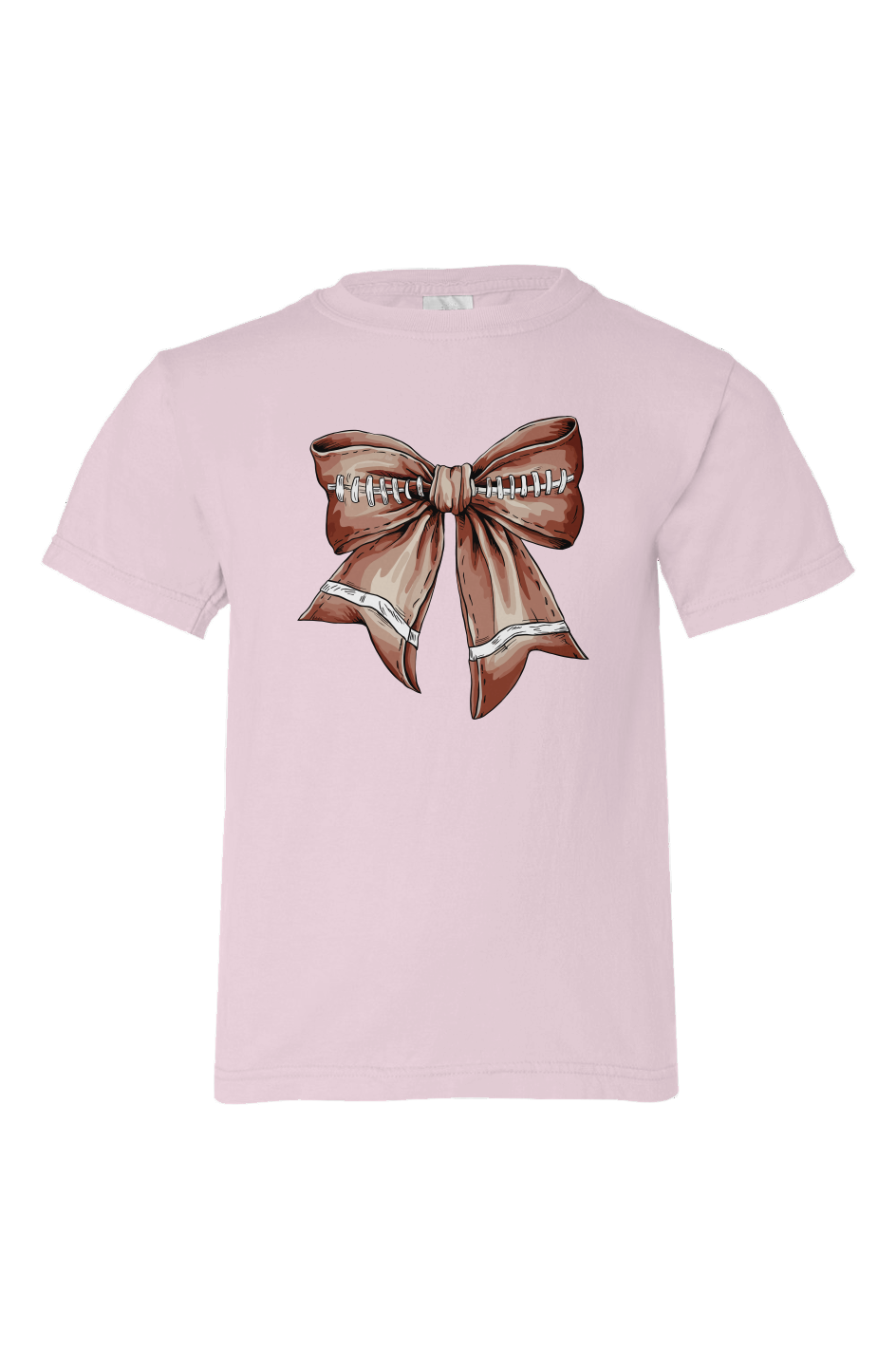 Football Bow 100 Organic Cotton Tee