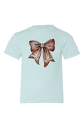 Football Bow 100 Organic Cotton Tee