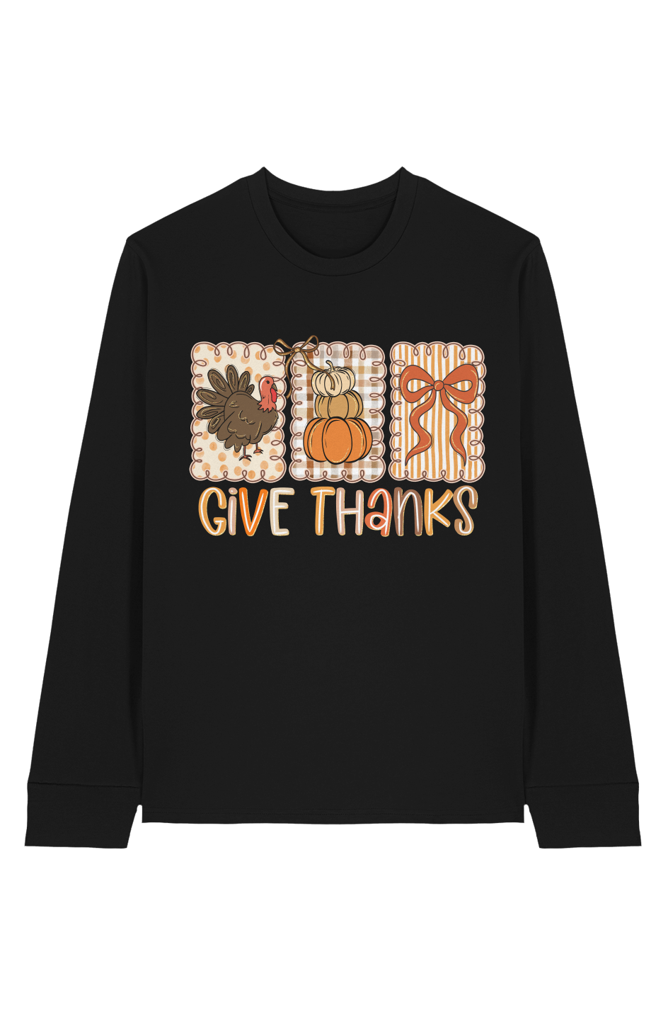 Give Thanks 100 Organic Cotton Long Sleeve Tee