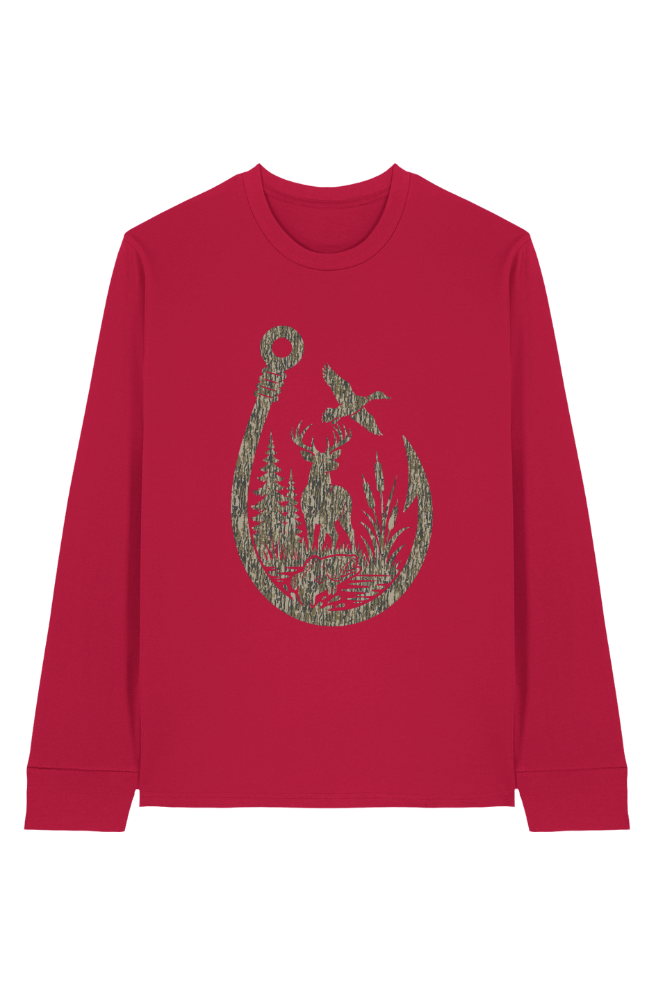 Sportsman Hook 100 Organic Cotton Long Sleeve Tee