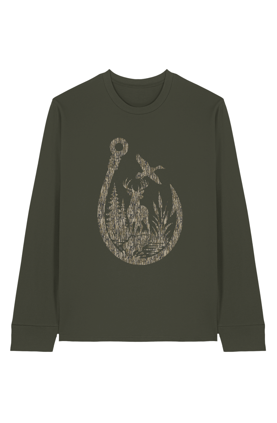 Sportsman Hook 100 Organic Cotton Long Sleeve Tee