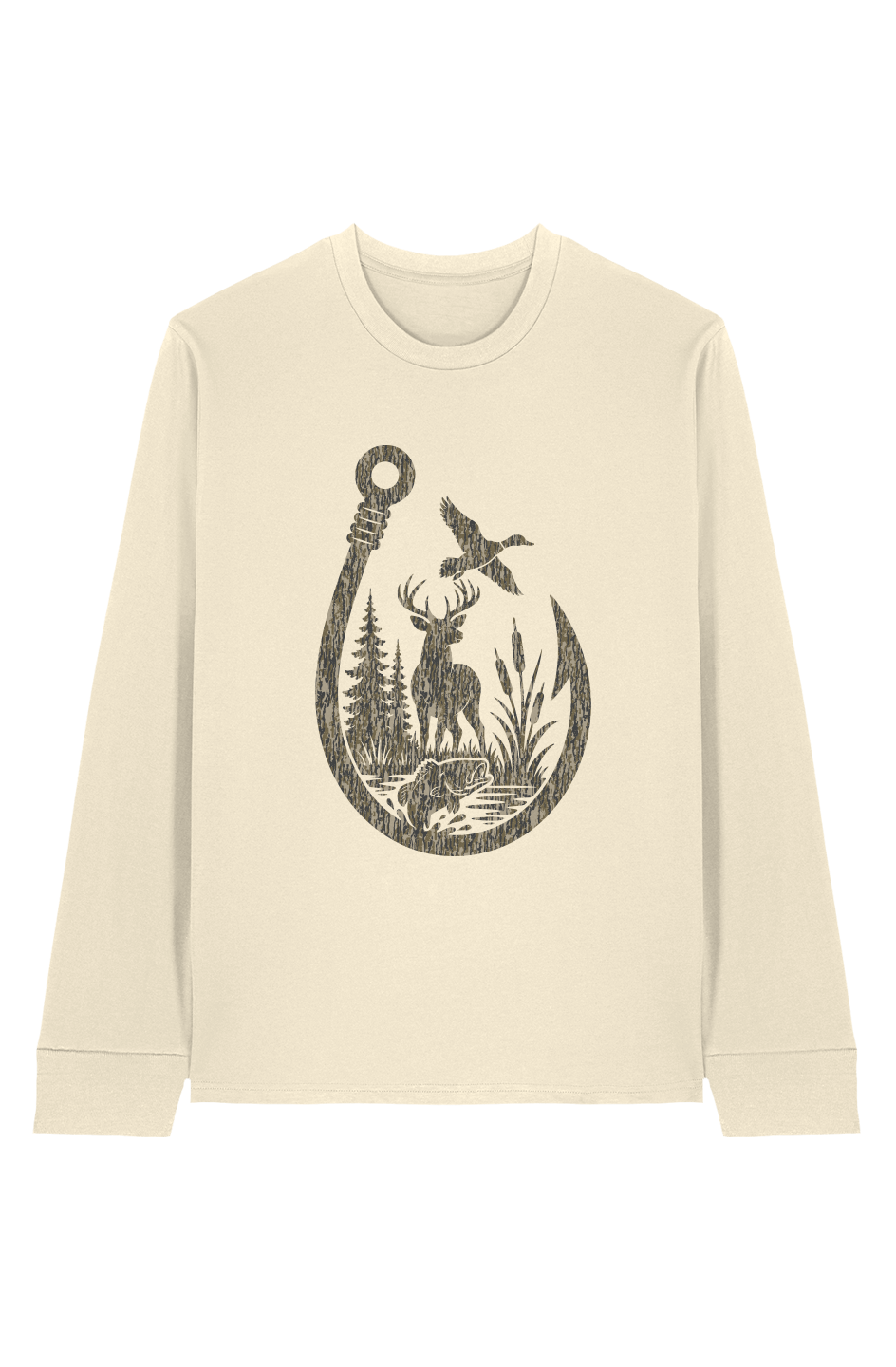 Sportsman Hook 100 Organic Cotton Long Sleeve Tee