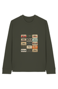 Retro Cassette 100 Organic Cotton Long Sleeve Tee