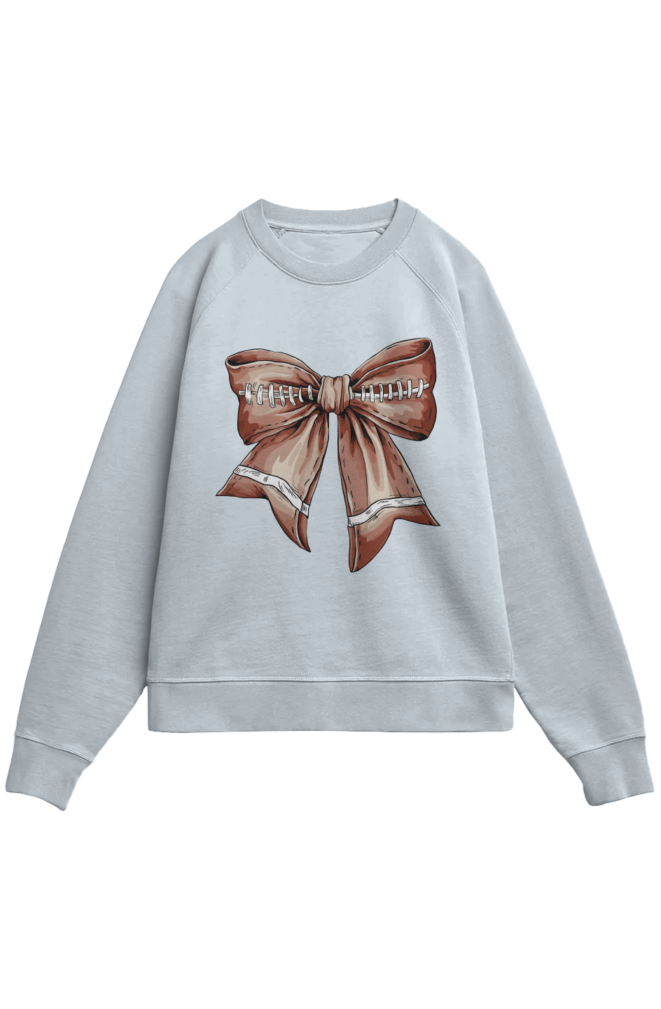 Bow Football 100 Organic Cotton Sweatshirt