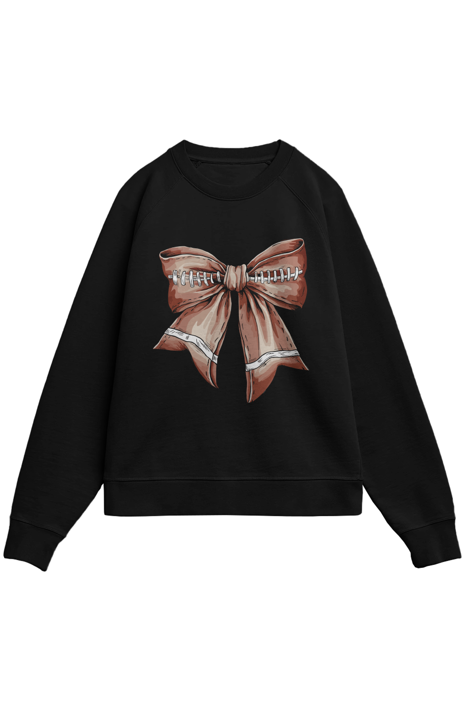 Bow Football 100 Organic Cotton Sweatshirt